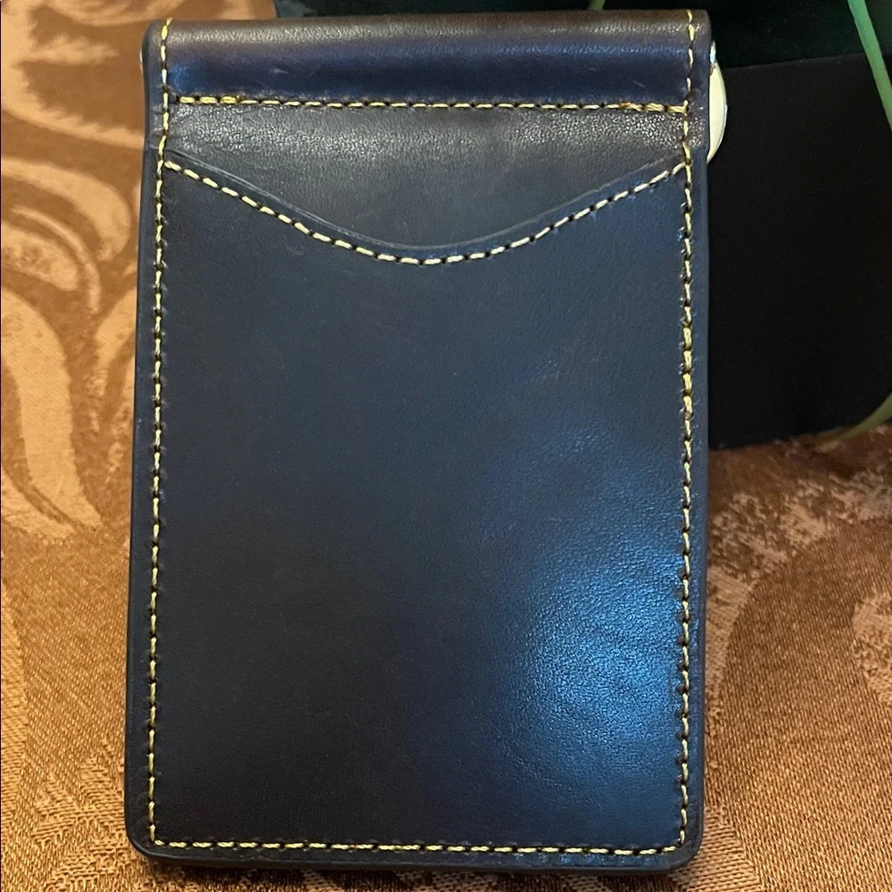 NIB Palm West Leather Card and Money Clip Holder